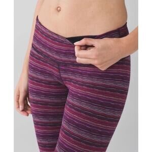 Lululemon Wunder Under Leggings pant‎ 111 space dye twist Size 4